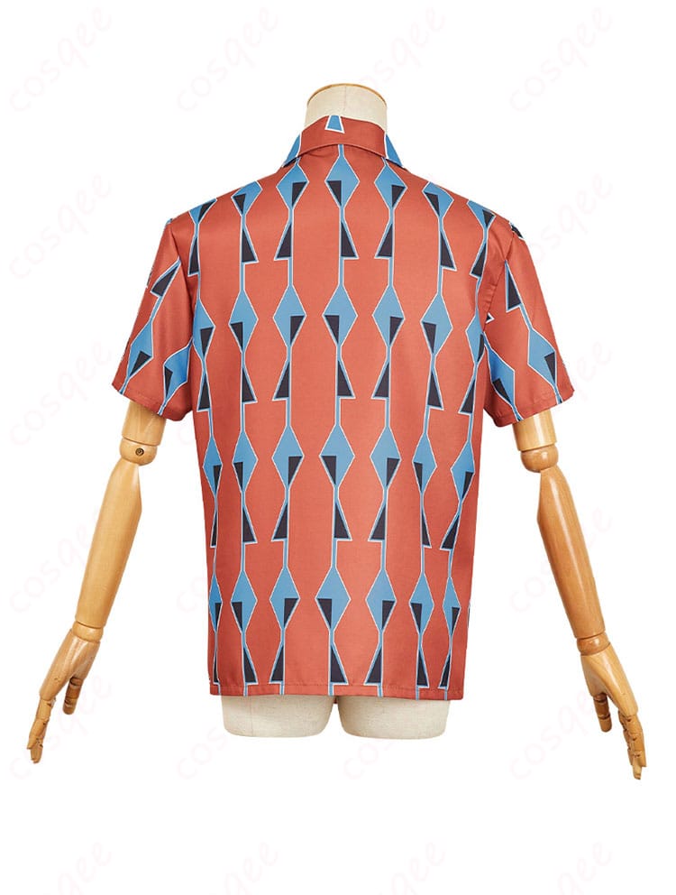 SAKAMOTO DAYS 南雲 コスプレ衣装 シャツ 背面画像。服装の背面デザインと細部がしっかりと表現されています。