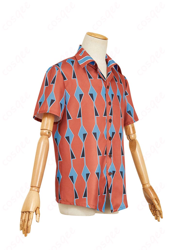 SAKAMOTO DAYS 南雲 コスプレ衣装 シャツ 右側画像。コスプレ衣装の全体的なデザインがわかる角度からの写真。