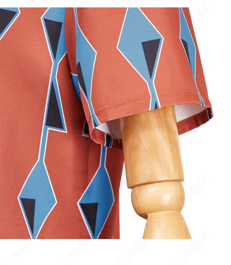 SAKAMOTO DAYS 南雲 コスプレ衣装 シャツ 衣袖装飾の細部。精緻な刺繍と装飾でキャラクターの特徴を強調。