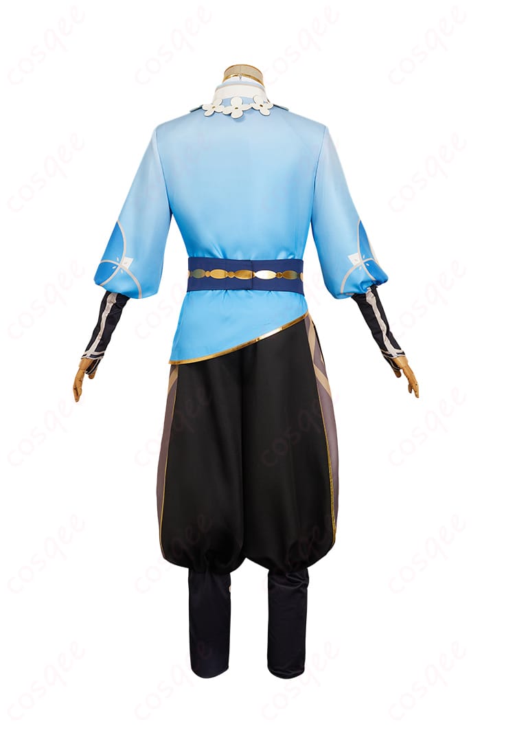 原神 空(Aether) コスプレ衣装 花の騎士 商品背面の画像。背中のディテールも忠実に再現されています。