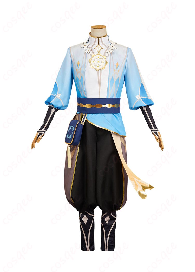 原神 空(Aether) コスプレ衣装 花の騎士 商品正面の画像。鮮明なデザインと高い再現度。