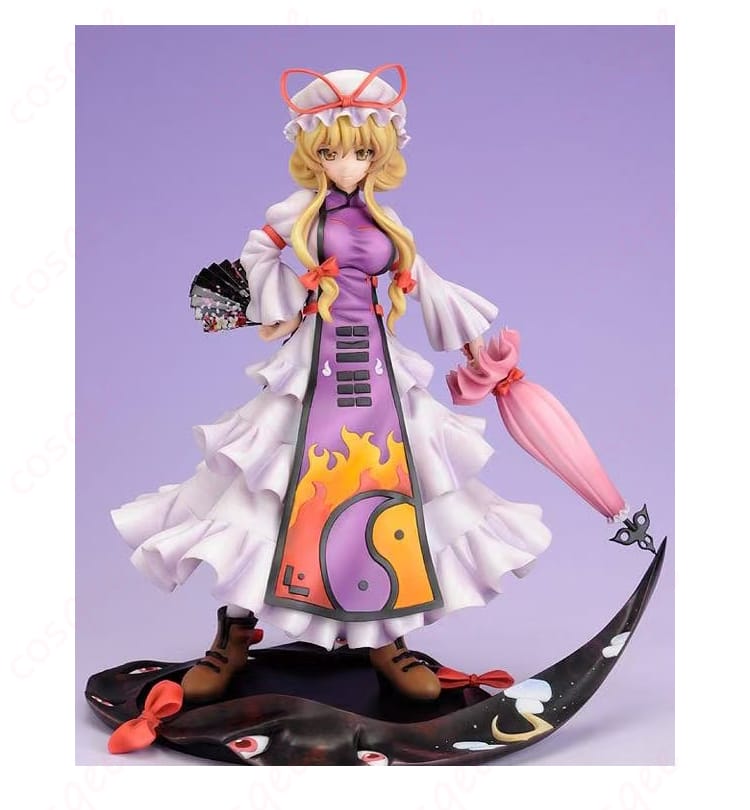 東方萃夢想 八雲紫 コスプレ衣装 - キャラクターとのリアルな再現画像。ファン必見!高い再現度と快適な着心地