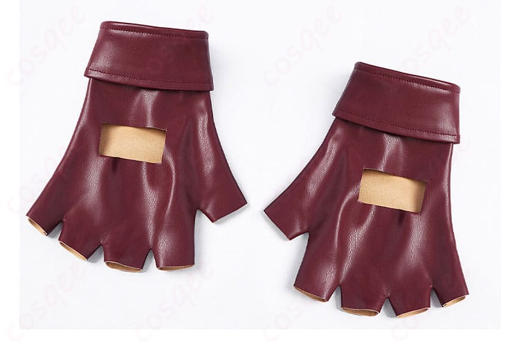 デビルメイクライ ダンテ コスプレ衣装 グローブ表面のアップ画像。質感の違いにご注目。