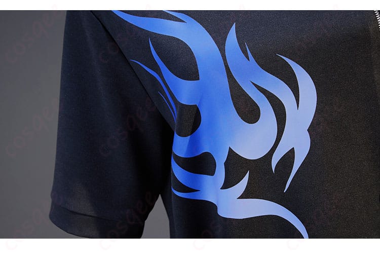 プロジェクトセカイ 青柳冬弥 コスプレ衣装 胸前装飾細部。精緻に施された刺繍とデザインが特徴的。