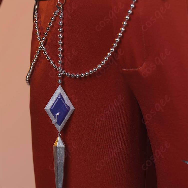 桜河こはく RED THORN コスプレ衣装 ロックに華やぐ配色と小物まで揃う一着 - 6枚目の画像