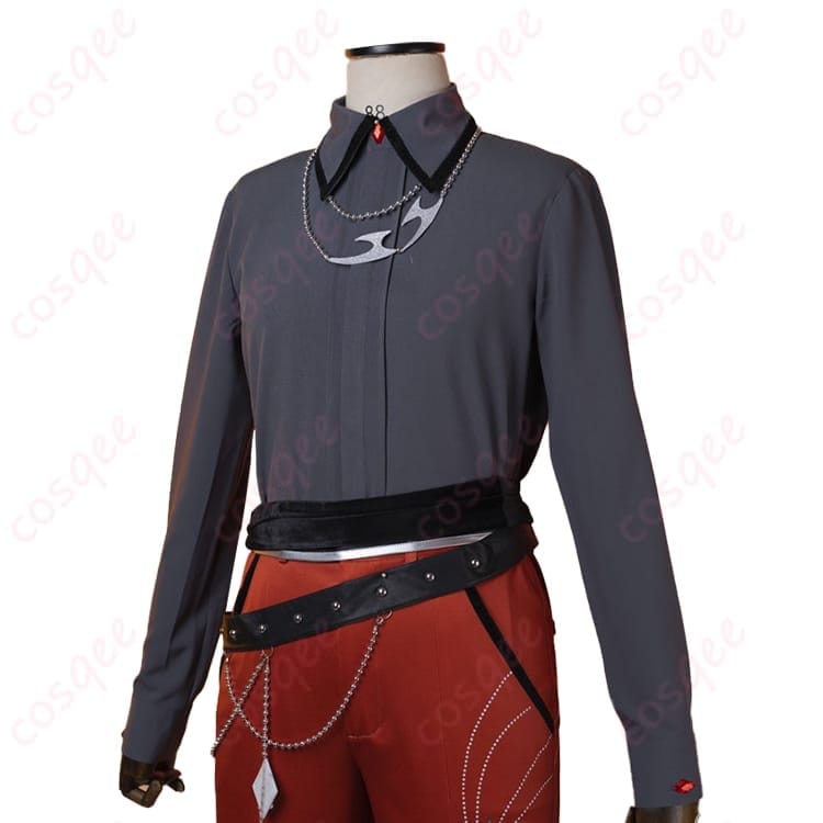 桜河こはく RED THORN コスプレ衣装 ロックに華やぐ配色と小物まで揃う一着 - 3枚目の画像