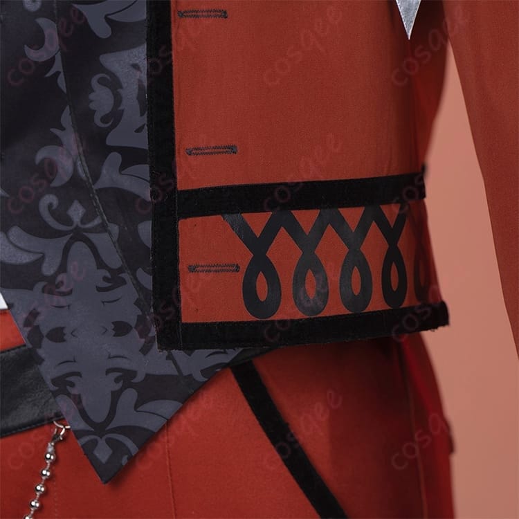 桜河こはく RED THORN コスプレ衣装 ロックに華やぐ配色と小物まで揃う一着 - 5枚目の画像