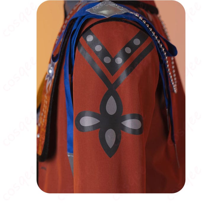 衣肩の装飾細部。肩に施された装飾が、キャラクターのスタイルを際立たせます。