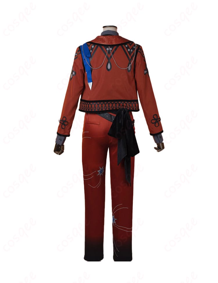 商品背面画像。背面デザインと装飾が特徴的な桜河こはくのコスプレ衣装。