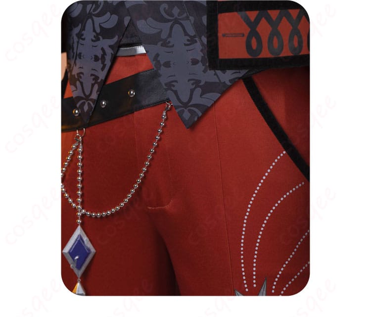 パンツのレッグデザインの装飾細部。桜河こはくのコスプレ衣装におけるパンツ部分のデザイン。