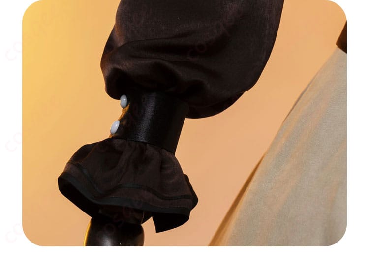 衣袖装飾のディテール画像 - セレスの衣装の袖部分。精緻な装飾が施されています。特徴的なディテールを強調。