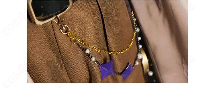 腰飾りの細部、ブレイドのコスプレ衣装のアクセントとなる腰飾り。