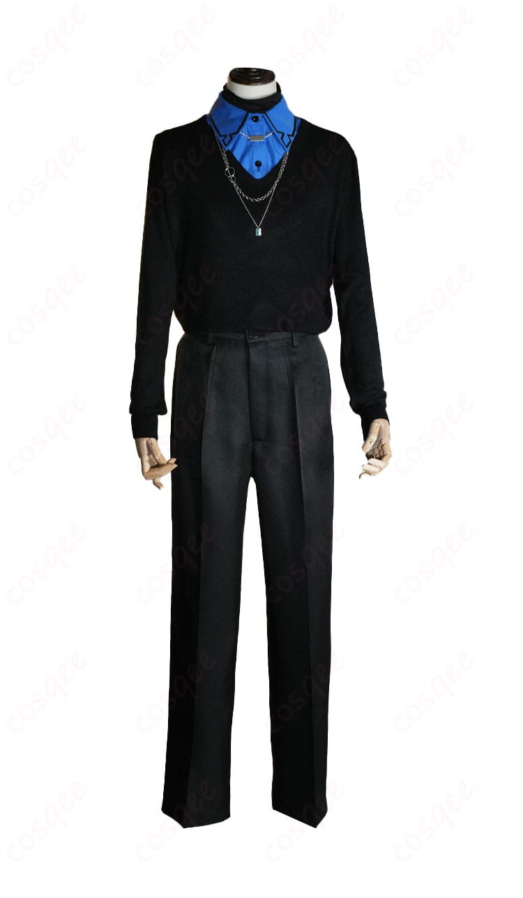 内搭服装の正面細部 - 火威青のコスプレ衣装のインナー部分。精密な刺繍と縫製。