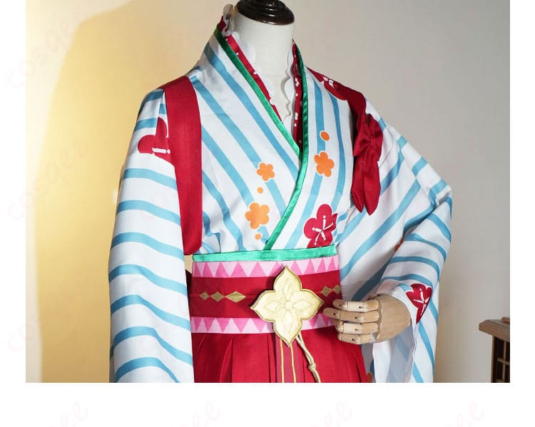 ムイミ コスプレ衣装の全体的な装飾細部。キャラクターらしい華やかなディテールが特徴。