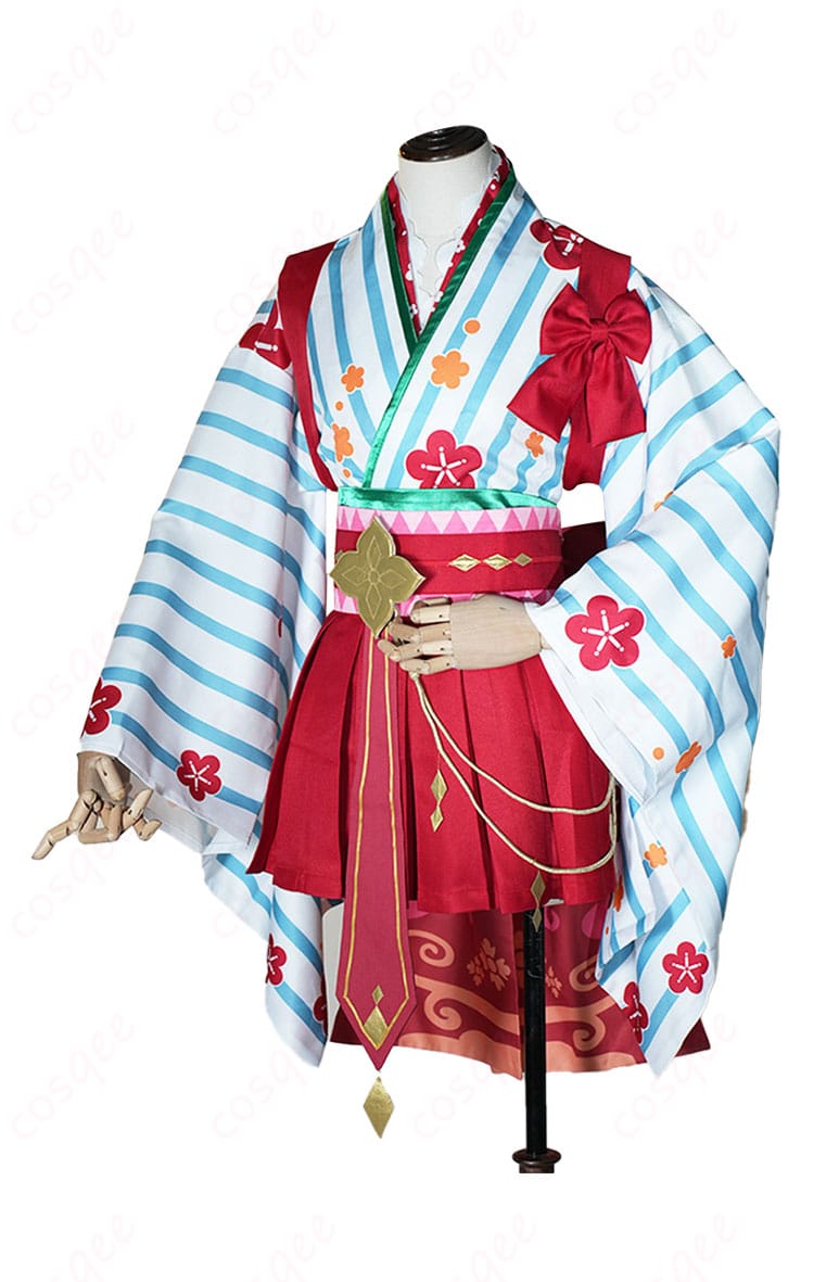 ムイミ 正月ver. コスプレ衣装の左側からのショット。完璧なフィット感と優れたデザイン。