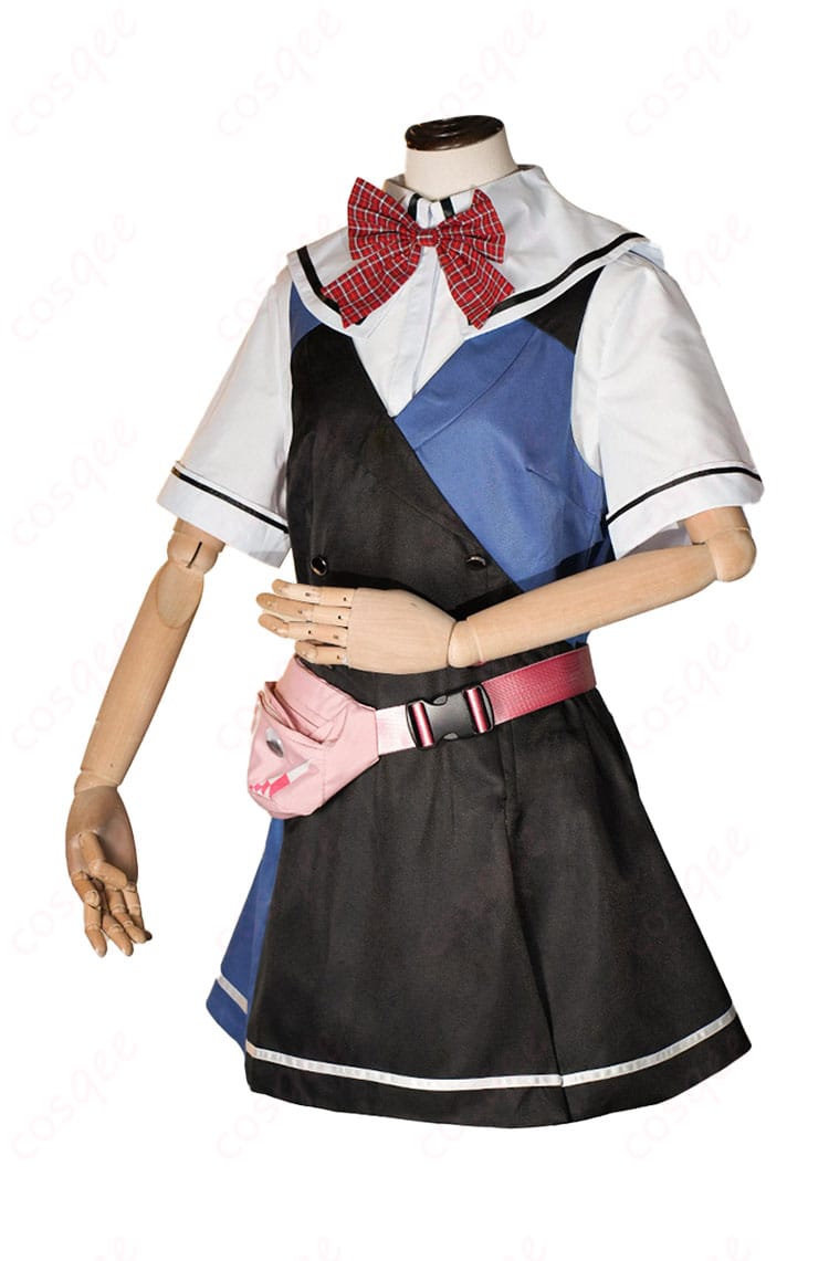 グリザイア クロノスリベリオン 松嶋みちる コスプレ衣装 美浜学園 制服の左側から見た角度。キャラクターらしい美しいラインが特徴です。