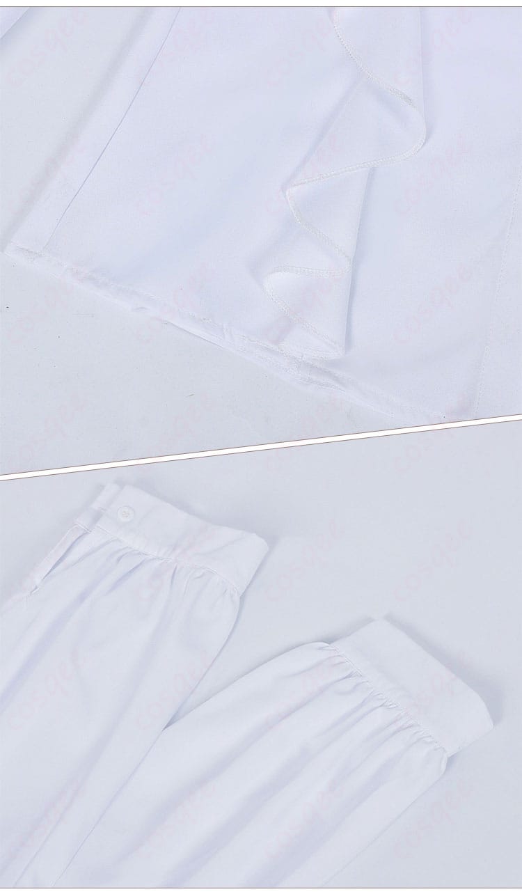 シャツの裾と袖のディテール画像 - シャツの裾と袖部分のディテール、袖口の装飾が特徴