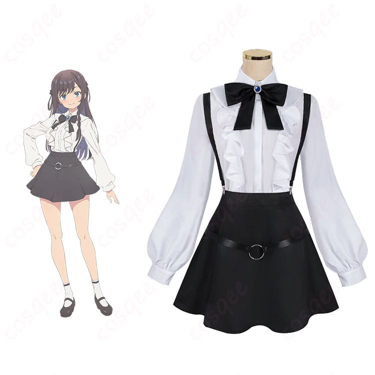 商品正面とキャラクターの組み合わせ画像 - ギルどく アリナ・クローバー コスプレ衣装の正面画像とキャラクターとの比較