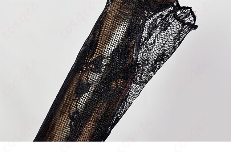 トレイシー・レズニック コスプレ衣装 手袋装飾の細部。手袋のディテールと装飾が特徴的。