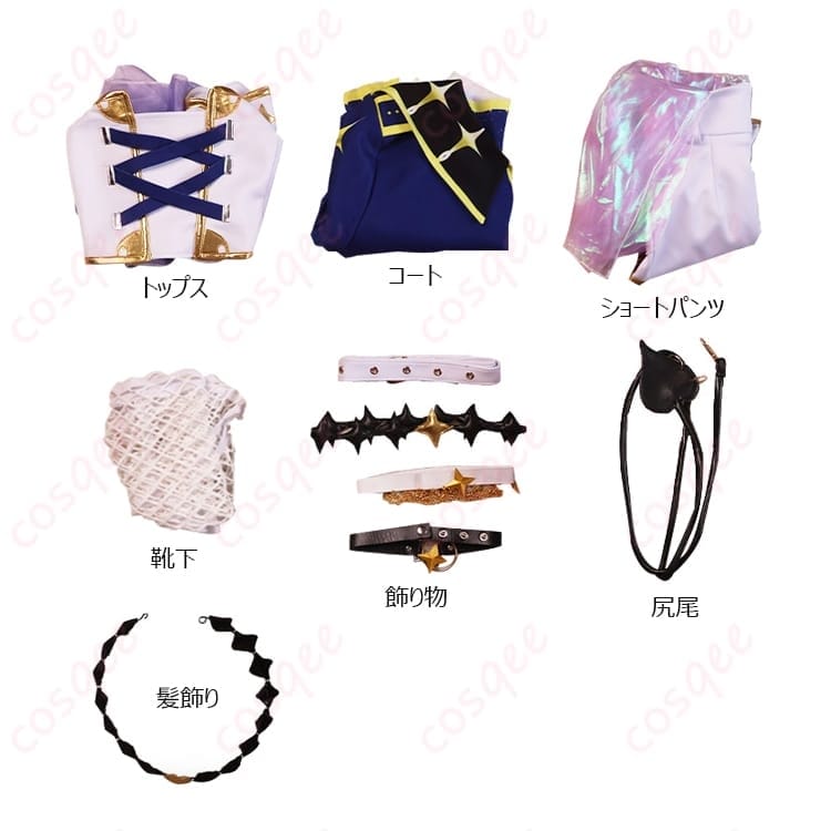 ホロライブ 常闇トワ Break your ××× 衣装コスプレ｜ダークポップに映える細部と快適さ - 5枚目の画像