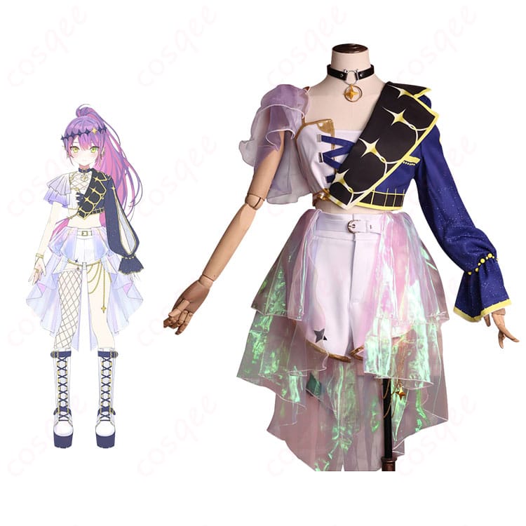 商品正面と常闇トワのキャラクターが一緒に写ったコスプレ衣装画像|ホロライブ コスプレ衣装