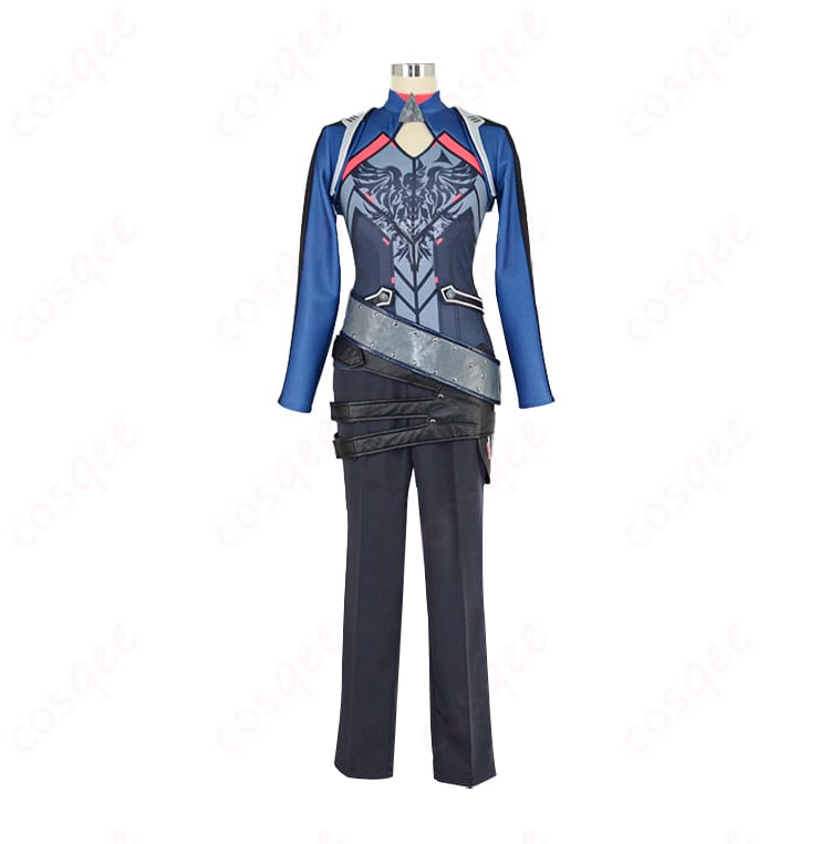 ローレン・イロアスコスプレ衣装の正面ディテール画像。細かい刺繍と装飾が特徴の高再現性コスプレ衣装。