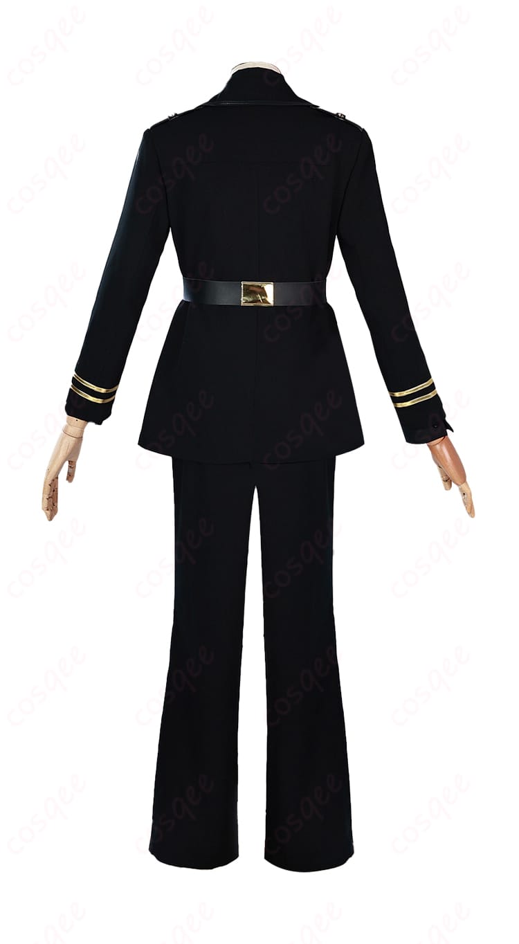 シンエイ・ノウゼン（アンダーテイカー）コスプレ衣装の背面写真。衣装の後ろのデザインやディテールがしっかり表現されています。アニメの忠実な再現をお楽しみください！