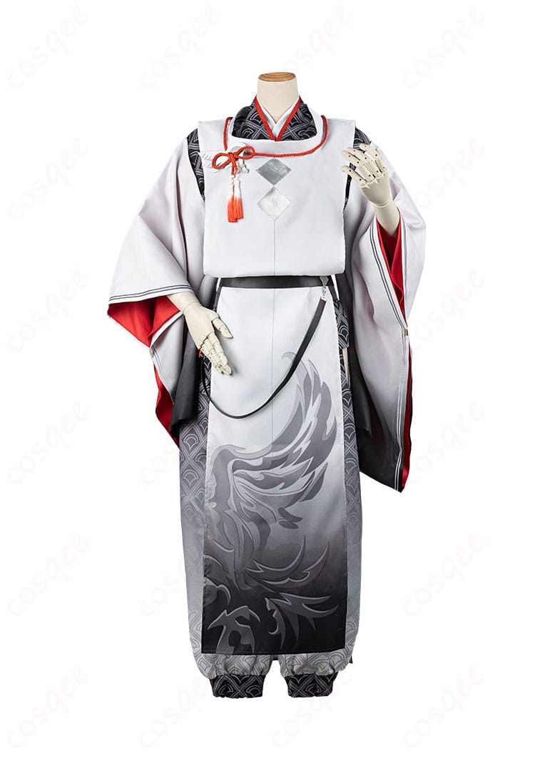 商品正面のコスプレ衣装画像。にじさんじ ローレン・イロアスの和服衣装がしっかりと見えます。