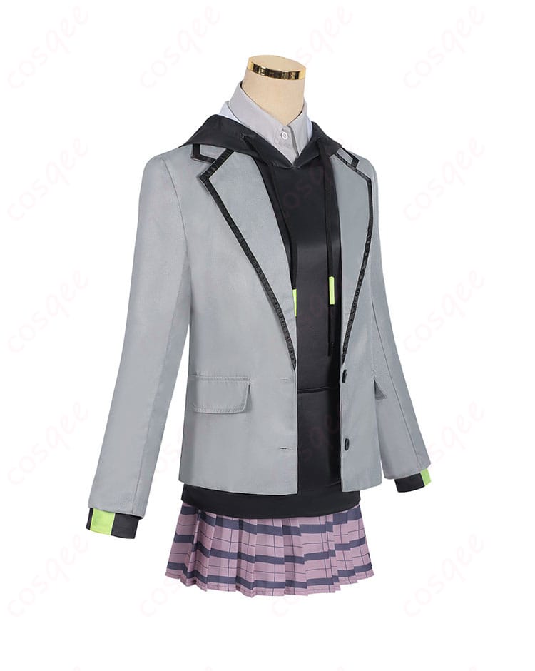 商品側面写真 – 原賀胡桃 コスプレ衣装の側面からのショット。美しいシルエットと細かいディテールが魅力。