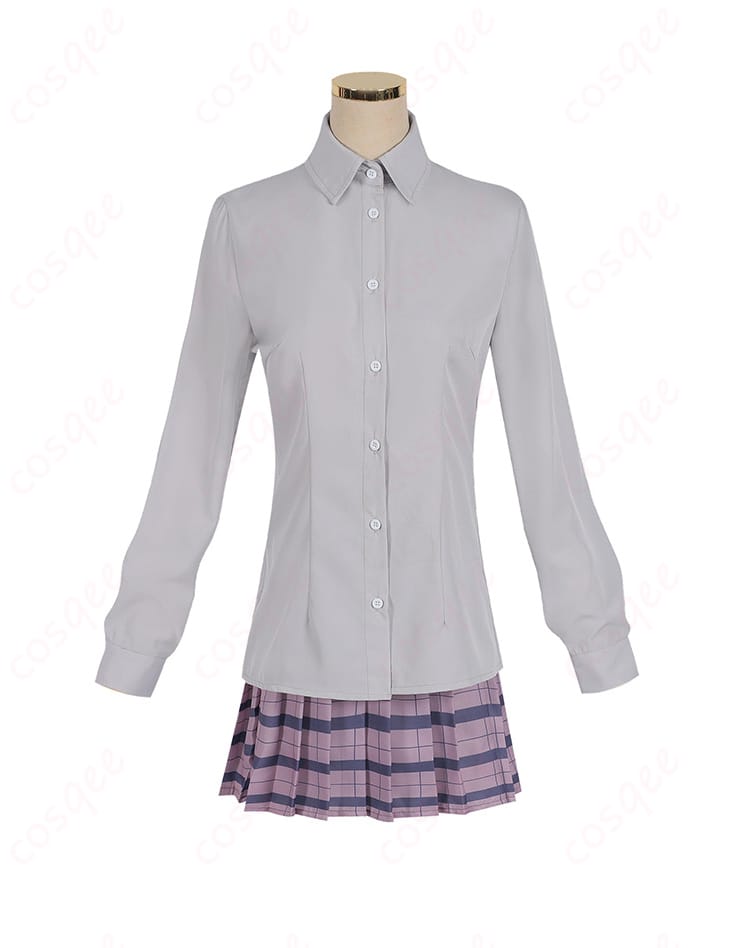 内搭シャツの服の正面詳細写真 – 衣装の内側に使用されたシャツのディテール。素材や縫製にもこだわりを感じる一品。