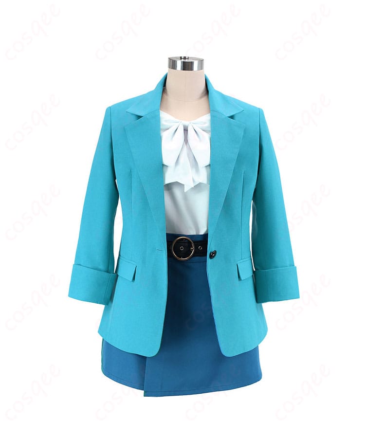 デリシャスパーティ♡プリキュア 芙羽ここねのコスプレ衣装の正面画像。春の装いが魅力的。