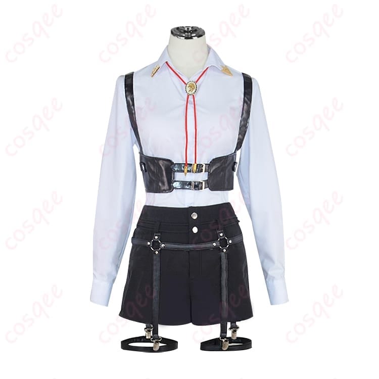 ホロライブ 獅白ぼたんのシャツ衣装コスプレ｜クールで映えるセットアップ - 2枚目の画像
