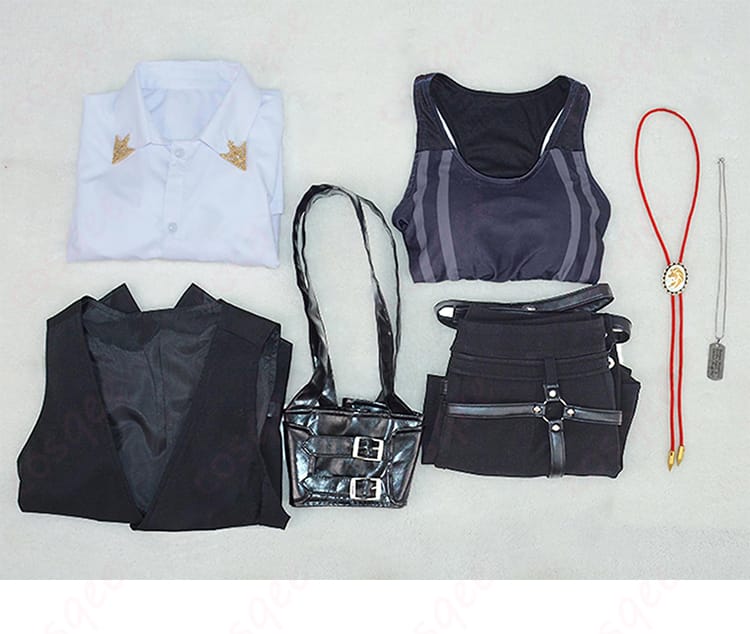 セット内容の展示画像|獅白ぼたん コスプレ衣装|セット内容がしっかり揃っている