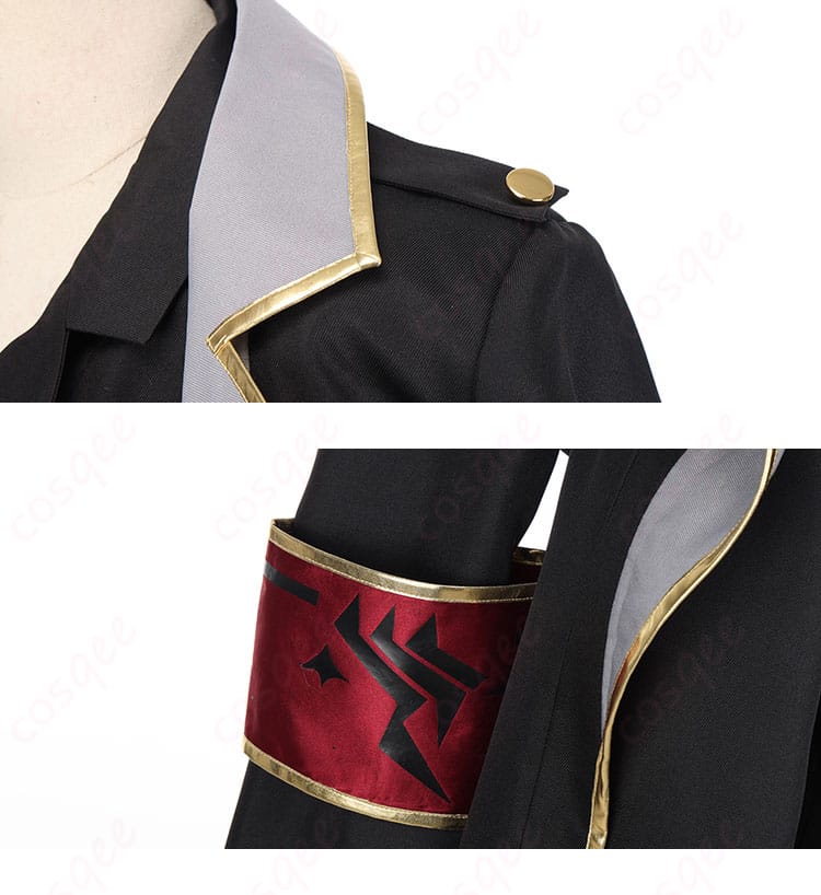 元宮チアキ コスプレ衣装 肩袖装飾の細部。肩部分に施された装飾が、衣装全体のバランスを取っている。