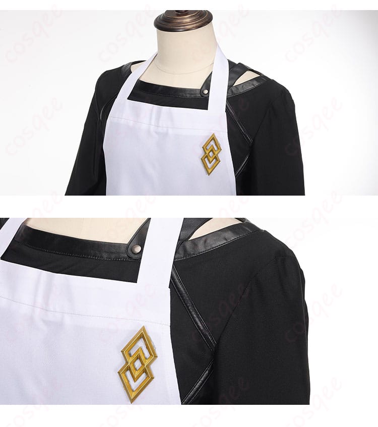 肩袖装飾の細部 - FGO カドック・ゼムルプス エプロン姿 コスプレ衣装 肩袖装飾細部