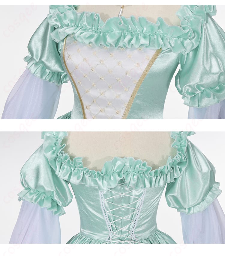 服装の装飾細節画像。シラノ・ド・ベルジュラックの衣装の精巧な刺繍と装飾が強調されています。