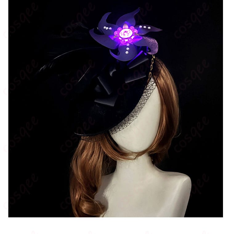 帽子装飾夜視ディテール画像。夜視のようなディテールが魅力の帽子装飾。