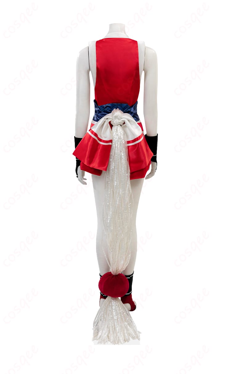 ストリートファイター6 不知火舞 コスプレ衣装 背面図、背部の美しい蝶結びディテールが魅力!