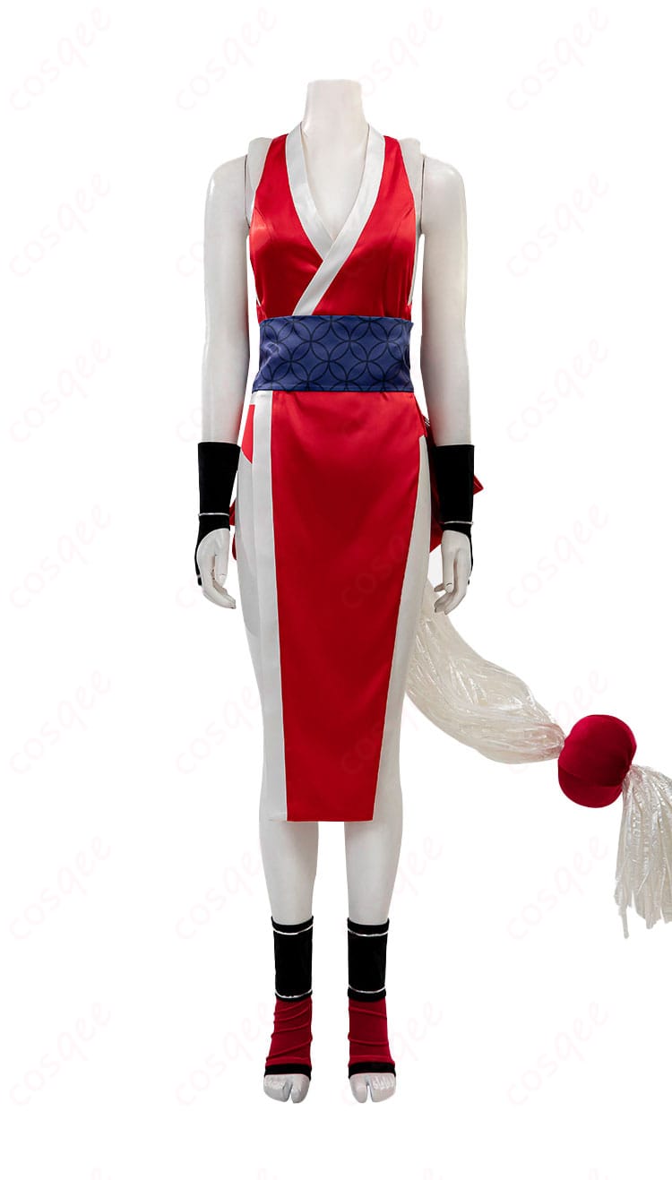 ストリートファイター6 不知火舞 コスプレ衣装の装飾ディテール、精緻な刺繍とアクセサリーが目を引く!