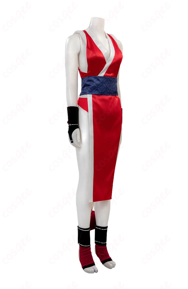 ストリートファイター6 不知火舞 コスプレ衣装 右側の詳細、きれいに仕上げられたデザインが際立つ!