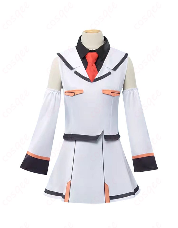 商品正面画像 - 『プラスティック・メモリーズ』アイラのコスプレ衣装正面ビュー、細部まで再現されたデザイン。