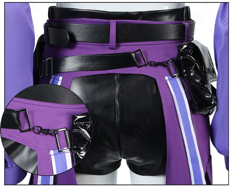 ベルトの装飾の詳細画像。ホロライブ 綺々羅々ヴィヴィの衣装に付属するベルトのデザイン。