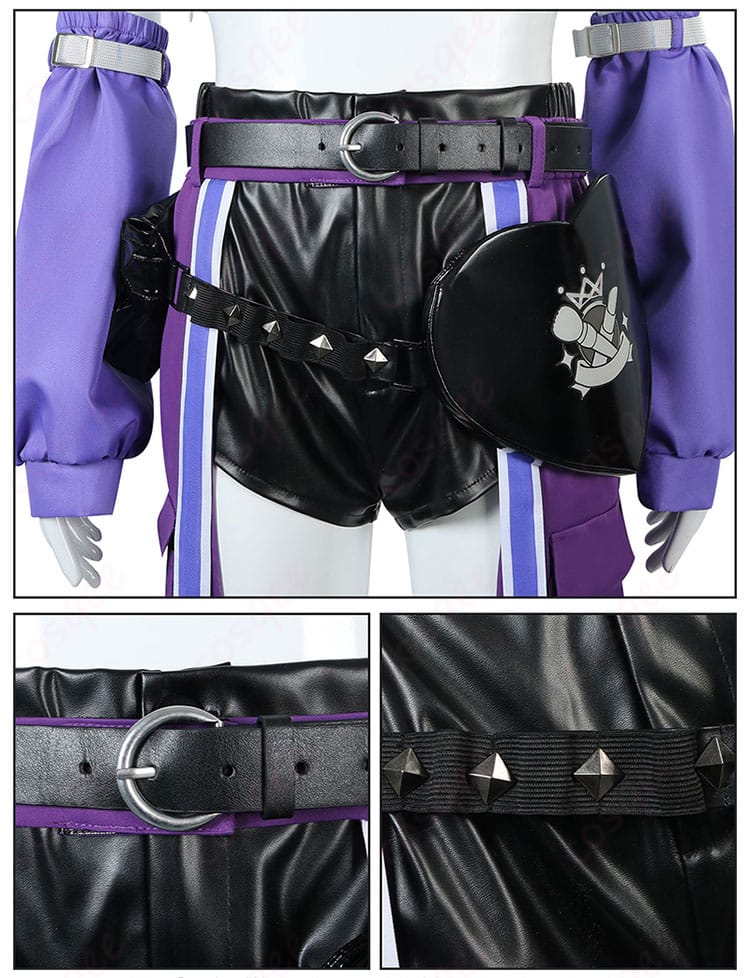 腰の装飾の細部画像。ホロライブ 綺々羅々ヴィヴィの衣装の腰部分のデザインを細かく見てみましょう。