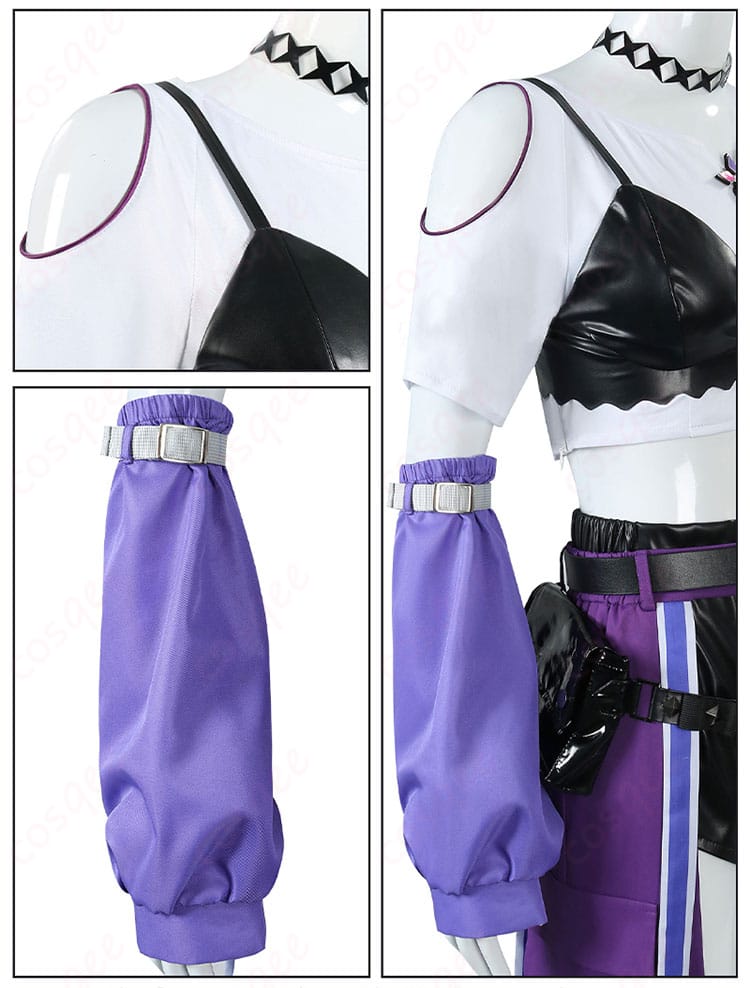 肩袖の装飾の細部画像。ホロライブ 綺々羅々ヴィヴィの肩袖部分のディテールが鮮明に表現されています。