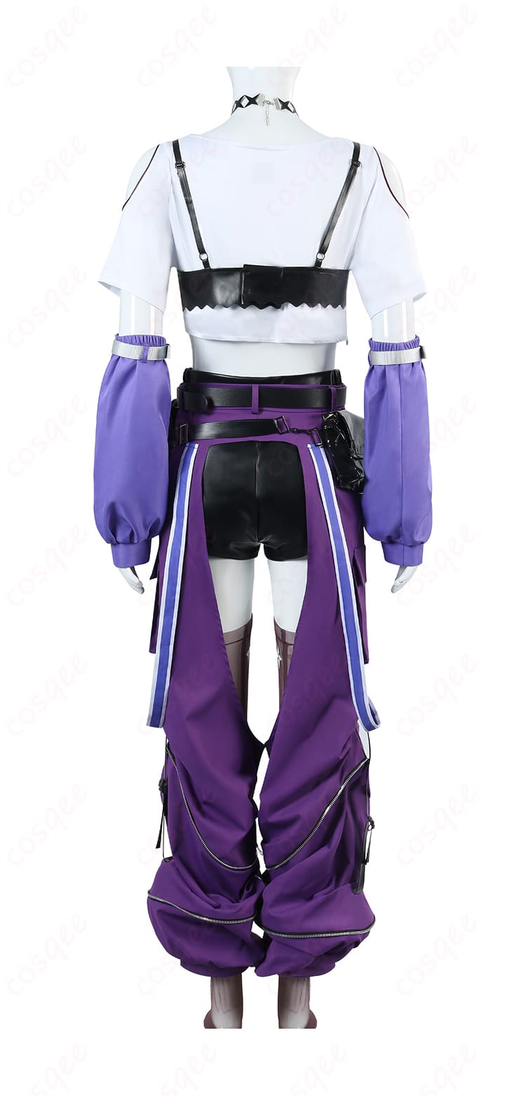 商品背面のコスプレ衣装画像。ホロライブ 綺々羅々ヴィヴィの背面デザインの詳細が分かります。