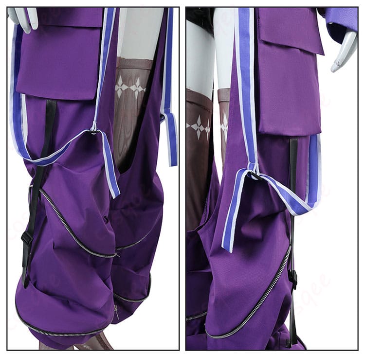 パンツの足元装飾の詳細画像。ホロライブ 綺々羅々ヴィヴィのパンツの足元に施された細やかなデザインが確認できます。