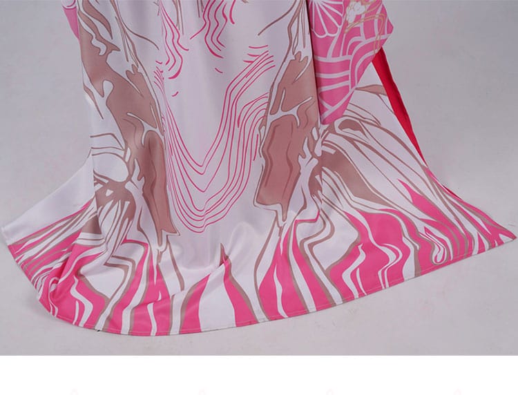 裾の装飾ディテール図 – コスプレ衣装の裾の装飾、ファッション性のある美しい仕上げ