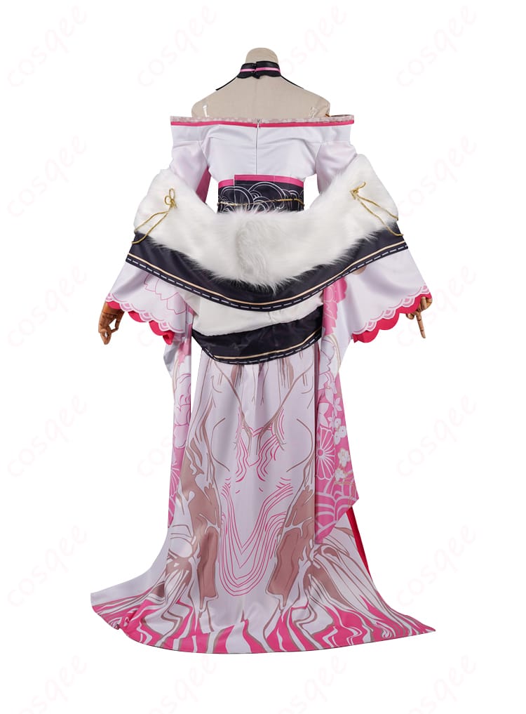 商品背面図 – コスプレ衣装の背面ディテール、ラオーラ・パンテーラの正月衣装