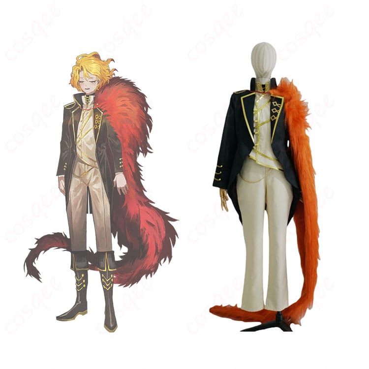 商品正面とキャラクターのコスプレ衣装が一緒に写った画像 - Limbus Company サンチョ コスプレ衣装