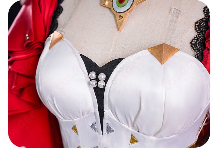 ゼンレスゾーンゼロ アストラ・ヤオ コスプレ衣装 衣装の襟部分の装飾細部。完璧なデザインでキャラクターらしさを演出。